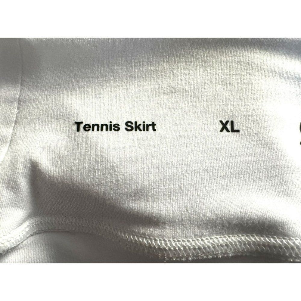 Modern White Jersey So Sporty Tennis Skort Sz XL Pull On Wide Waistband NEW - Picture 5 of 7